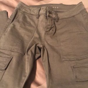 White House Black Market jeans military green